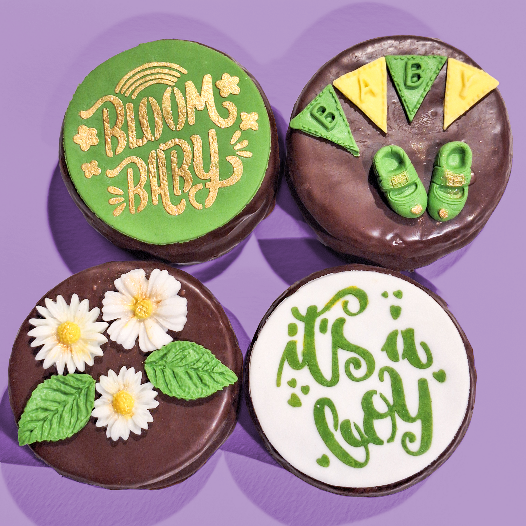 Special Edition BLOOM BABY Box of 4 Gluten-Free Artisan Alfajores