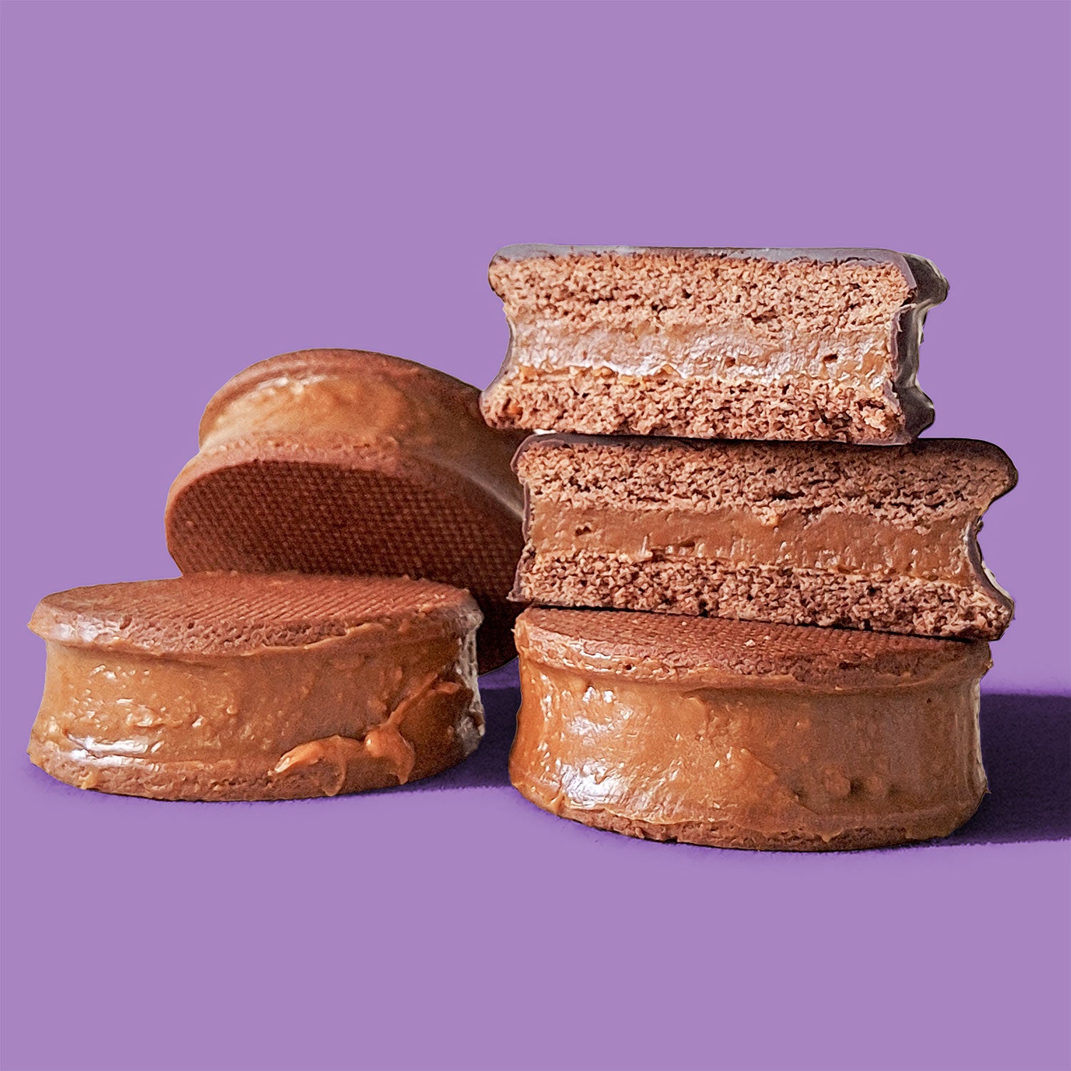 Custom Chocolate Shortbread Sandwich Biscuit - 6 Pack (108g Each, Handmade in Brisbane)
