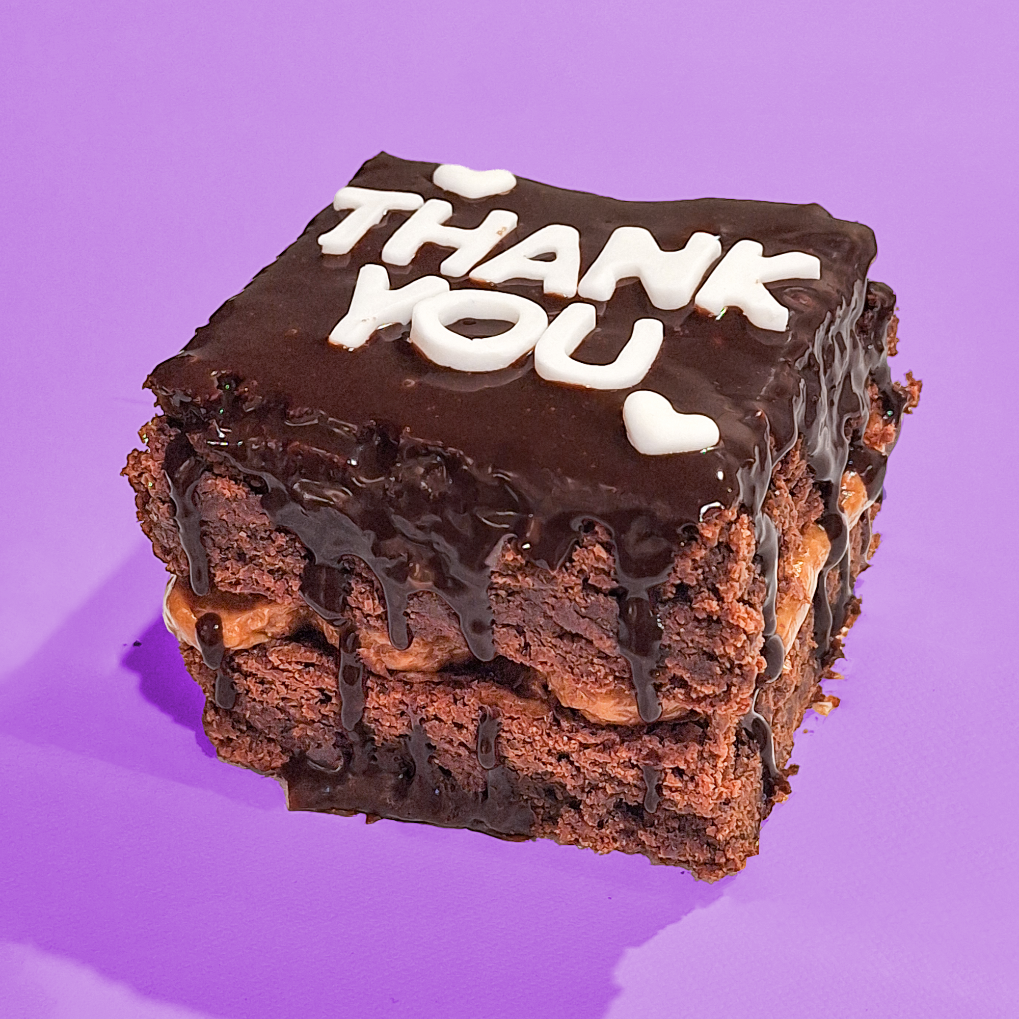 THANK U Gluten Free Loaded Brownie Slab & Caramel