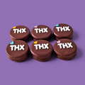 Custom THX Chocolate Shortbread Sandwich Biscuit - 6 Pack (108g Each, Handmade in Brisbane)