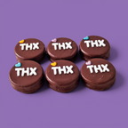 Custom THX Chocolate Shortbread Sandwich Biscuit - 6 Pack (108g Each, Handmade in Brisbane)