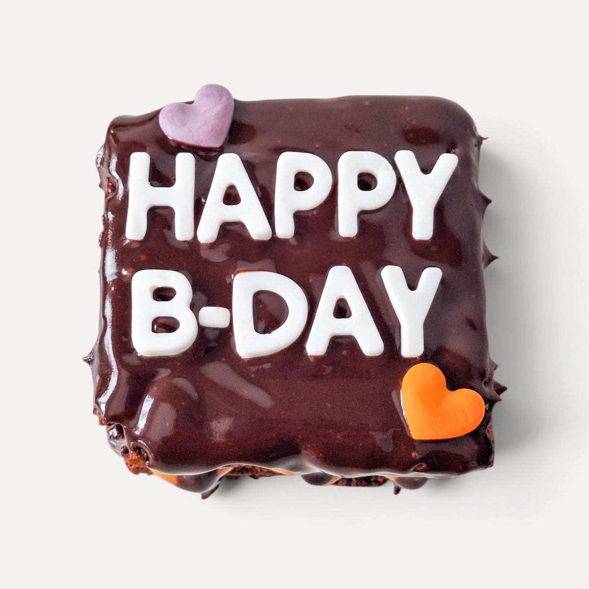 Mini Custom Message Birthday Brownies- Nutella or Caramel