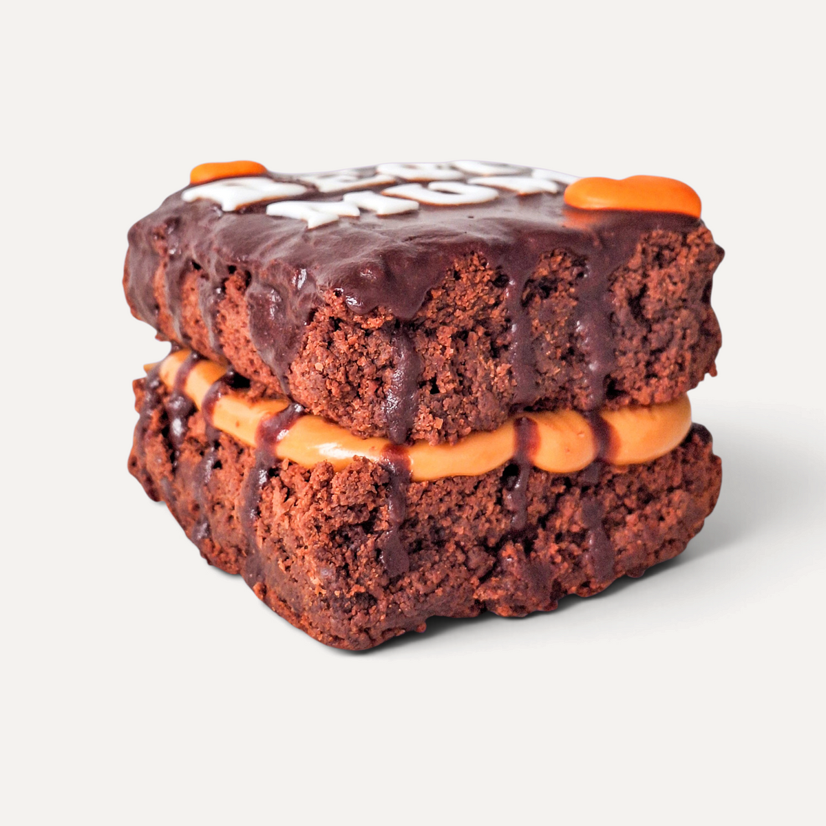 BEST MUM Brownie Slab & Caramel or Nutella - (Sizes Available)