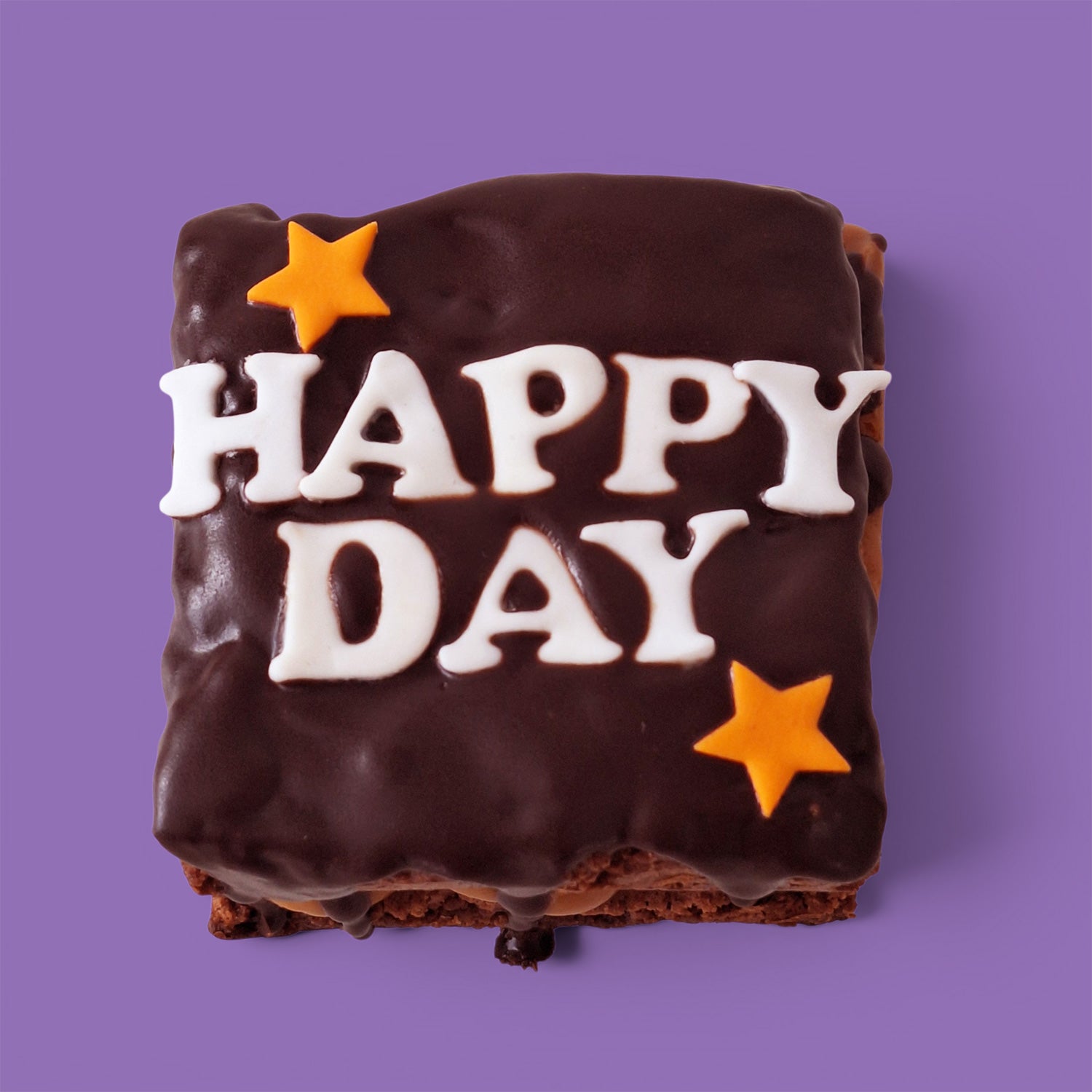HAPPY DAY Gluten Free Loaded Brownie Double Slab & Caramel or Nutella - Mini, Medium & XL Size (Handmade in Brisbane)