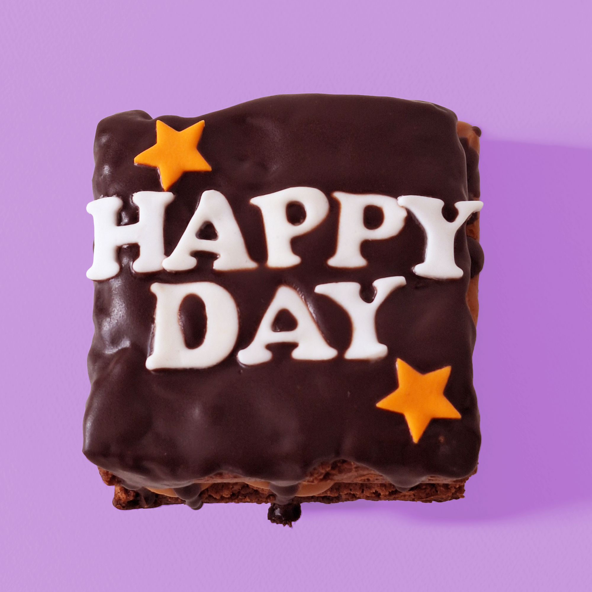 HAPPY DAY Gluten Free Loaded Brownie Slab & Caramel