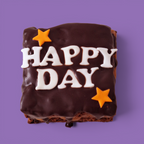 HAPPY DAY Gluten Free Loaded Brownie Double Slab & Caramel or Nutella - Mini, Medium & XL Size (Handmade in Brisbane)