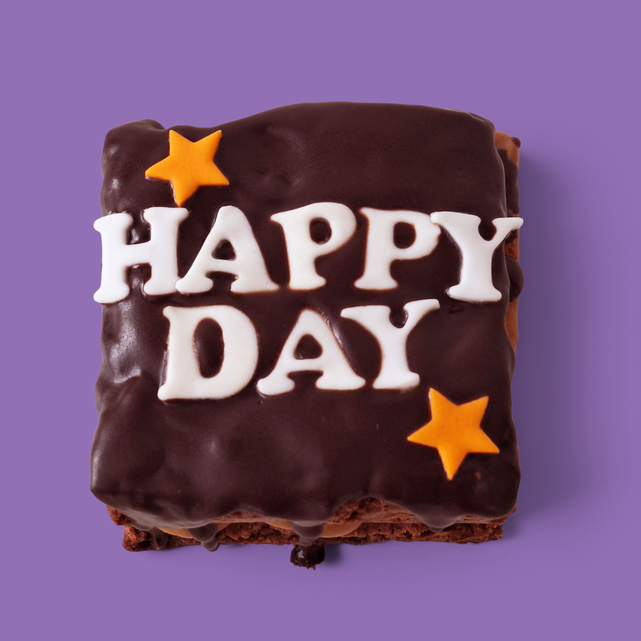 HAPPY DAY Gluten Free Loaded Brownie Double Slab & Caramel or Nutella - Mini, Medium & XL Size (Handmade in Brisbane)