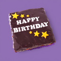 Custom BIRTHDAY Gluten Free Loaded Brownie Double Slab & Caramel or Nutella - Medium Size (Handmade in Brisbane)