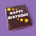 Custom BIRTHDAY Gluten Free Loaded Brownie Double Slab & Caramel or Nutella - Medium Size (Handmade in Brisbane)