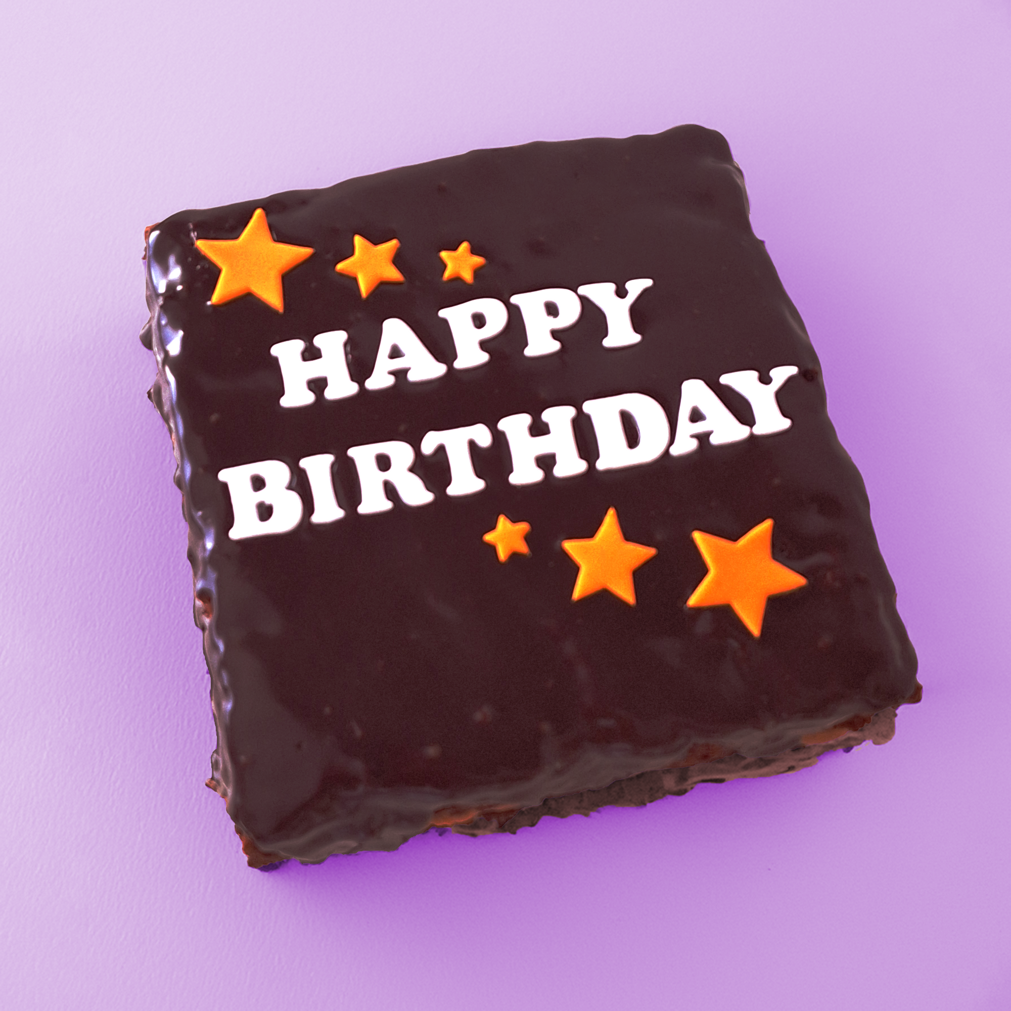 Custom BIRTHDAY Medium Gluten Free Loaded Brownie Slab & Caramel