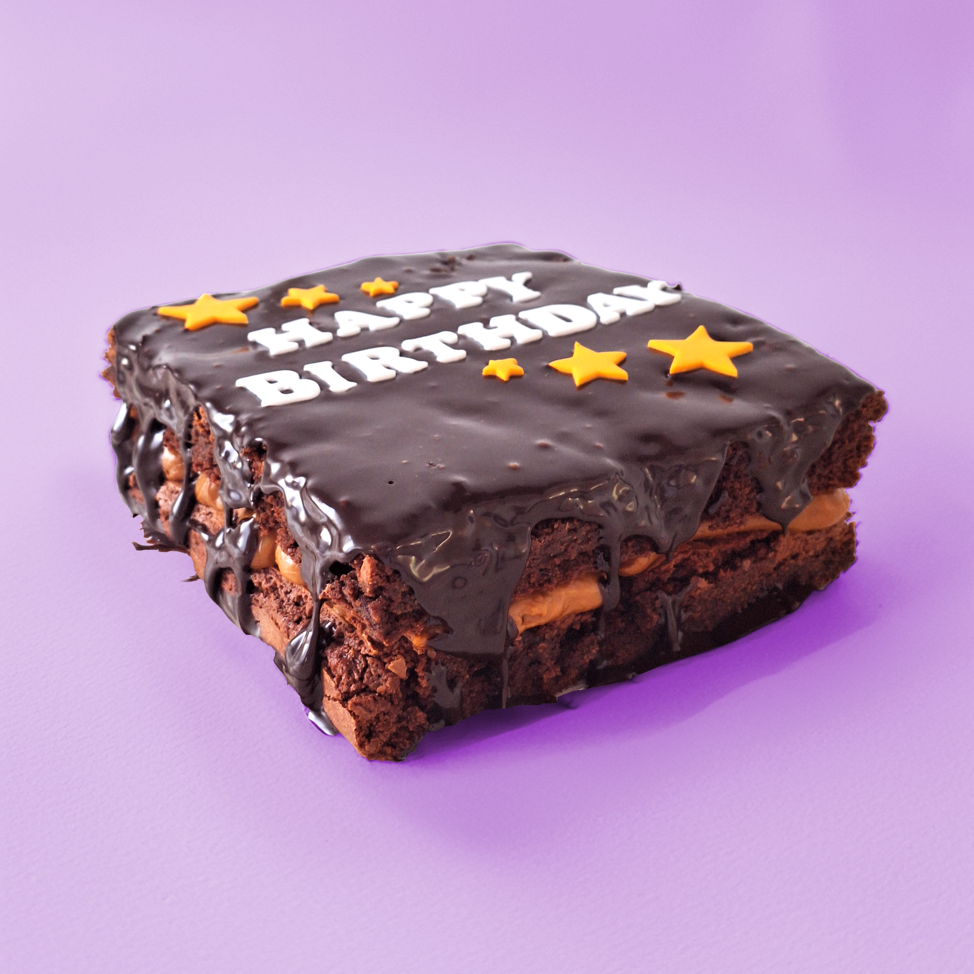 Custom Medium Gluten Free Loaded Brownie Slab & Caramel