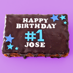 Custom BIRTHDAY Gluten Free Loaded Brownie Double Slab & Caramel or Nutella - XL Size (Handmade in Brisbane)