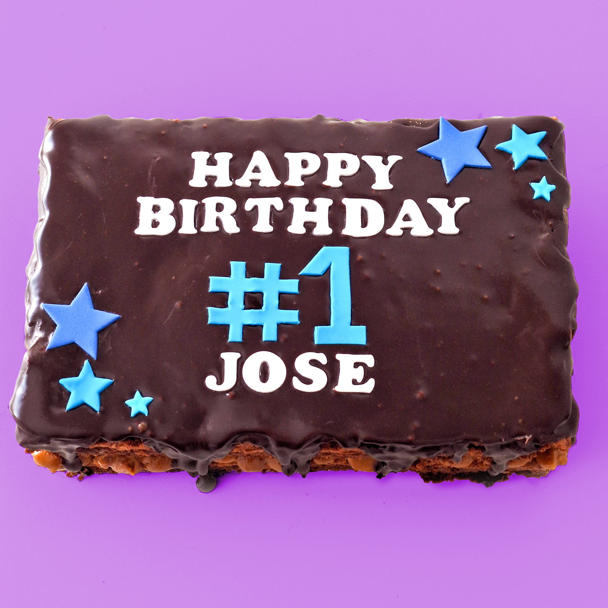 Custom BIRTHDAY XL Gluten Free Loaded Brownie Slab & Caramel