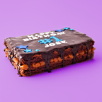 Custom BIRTHDAY Gluten Free Loaded Brownie Double Slab & Caramel or Nutella - XL Size (Handmade in Brisbane)