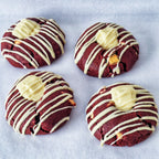 Loaded Red Velvet White Chocolate & Raspberries Cookies