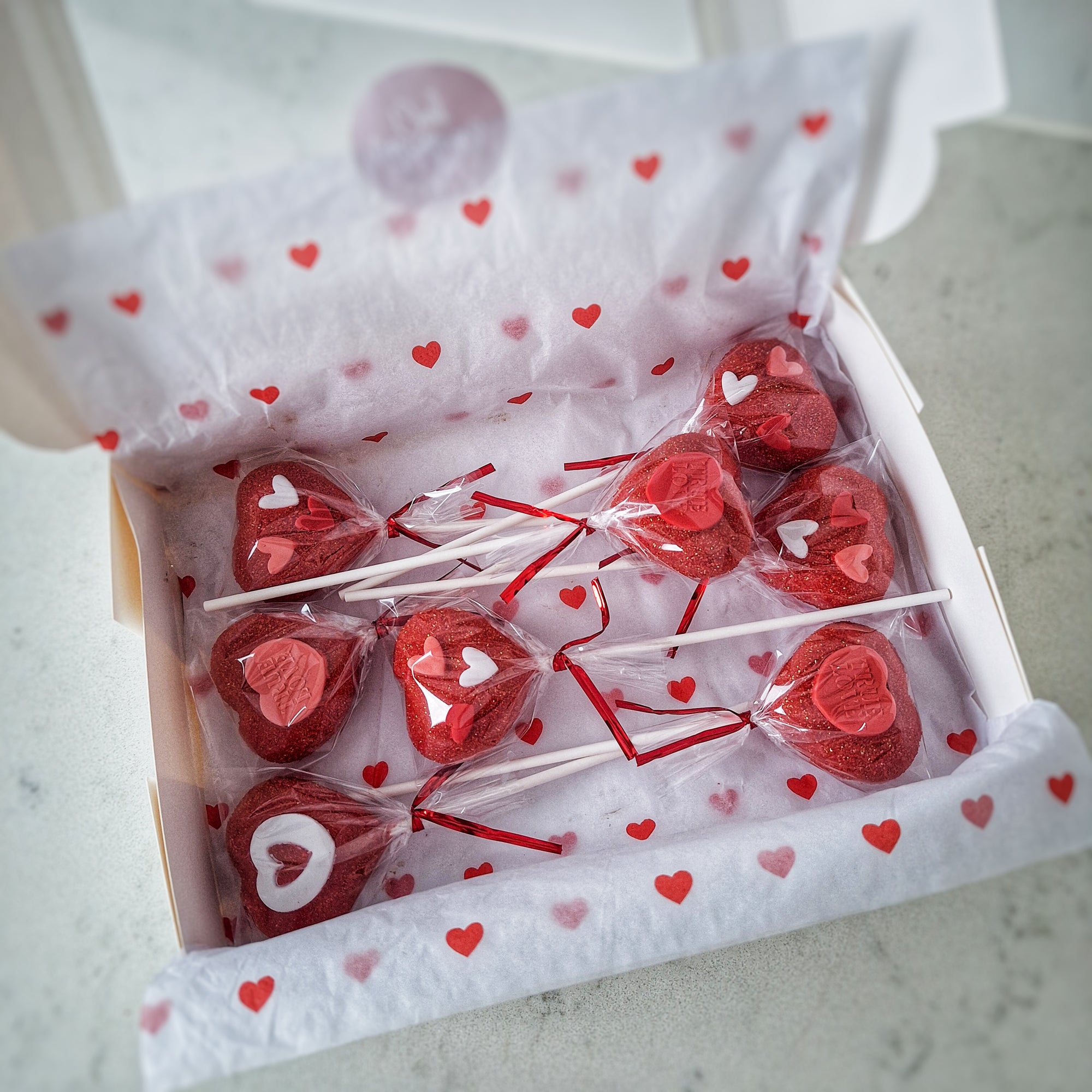 Heart Shaped Gluten Free Cake Pops - Handmade in Brisbane