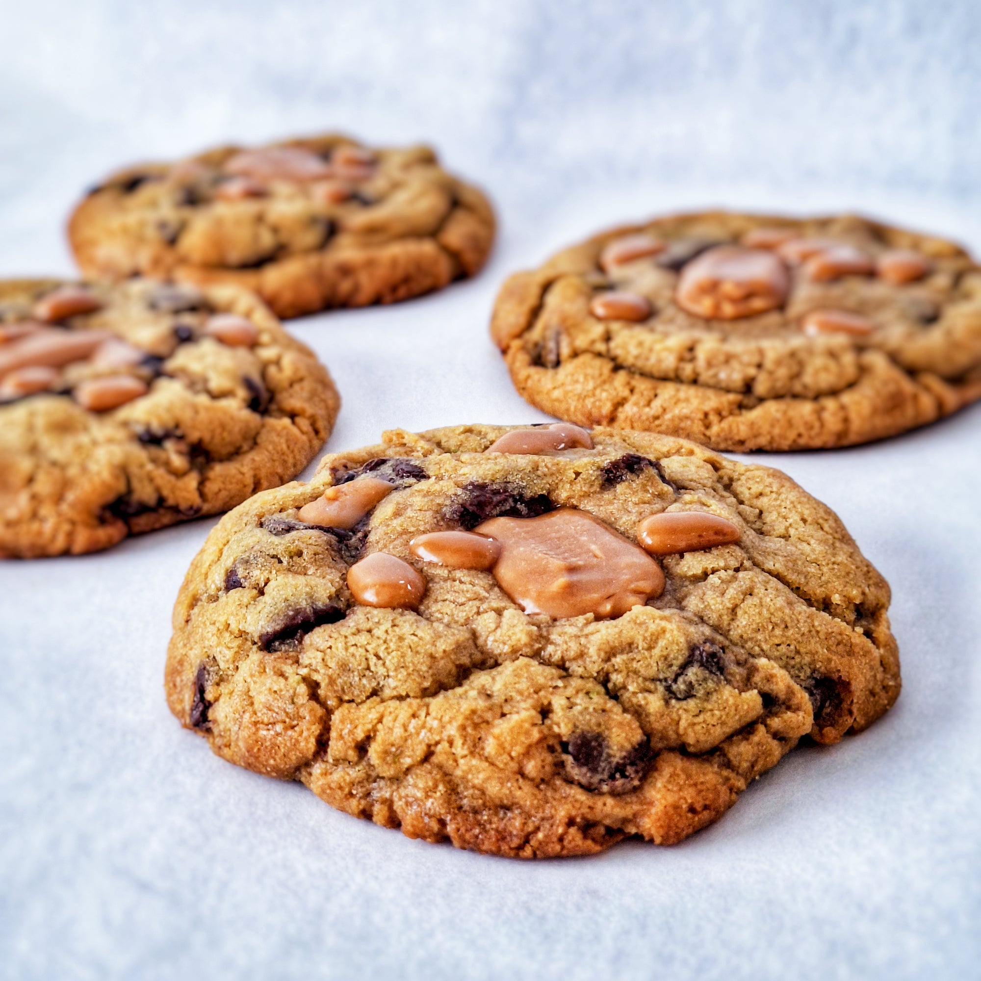 NY Style Toffee and Caramel Chocolate Chip Chunky Cookie (150g Each)