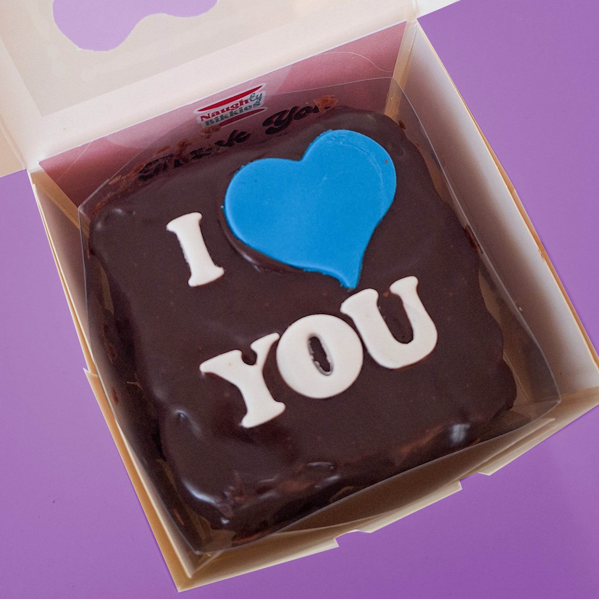 I LOVE U Gluten Free Loaded Brownie Double Slab & Caramel or Nutella - Mini Size (320g, Handmade in Brisbane)