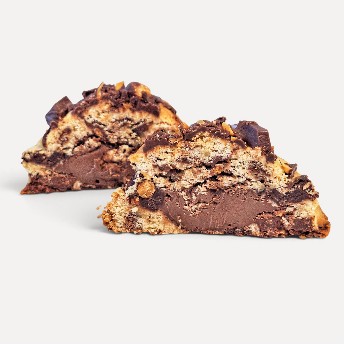 Box of 6 NYS Chunky Almond Chocolate pieces, Chocolate Chips and Nutella Cookie (150g Each)