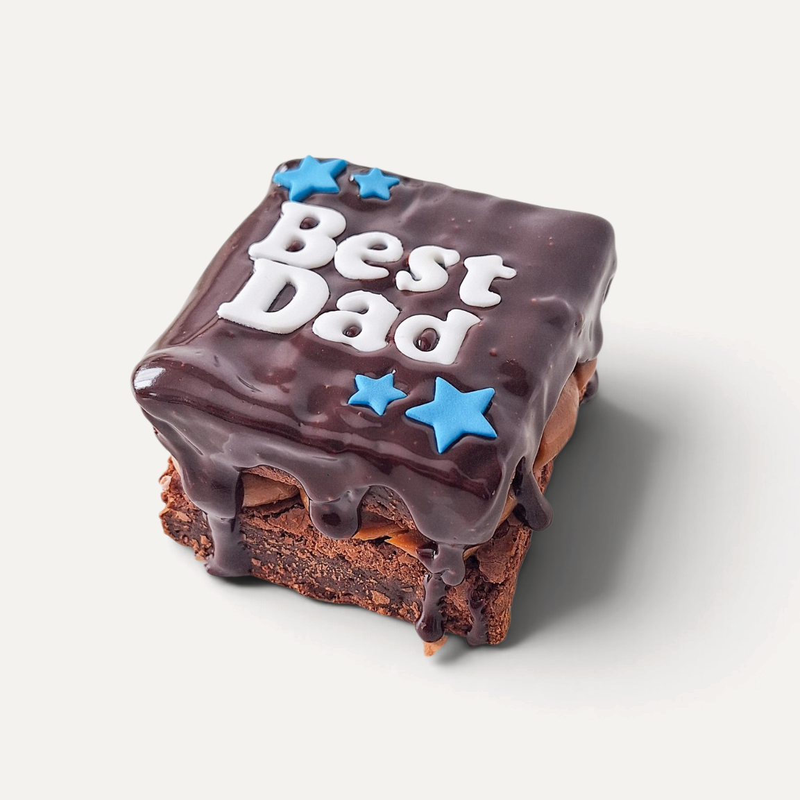 BEST DAD Brownie Double Slab & Caramel or Nutella -  (Sizes Available)