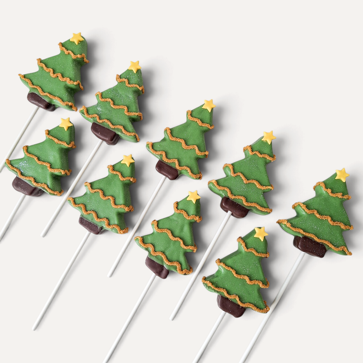 Handcrafted Christmas Tree Cake Pops