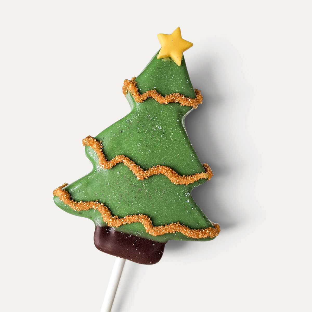 Handcrafted Christmas Tree Cake Pops