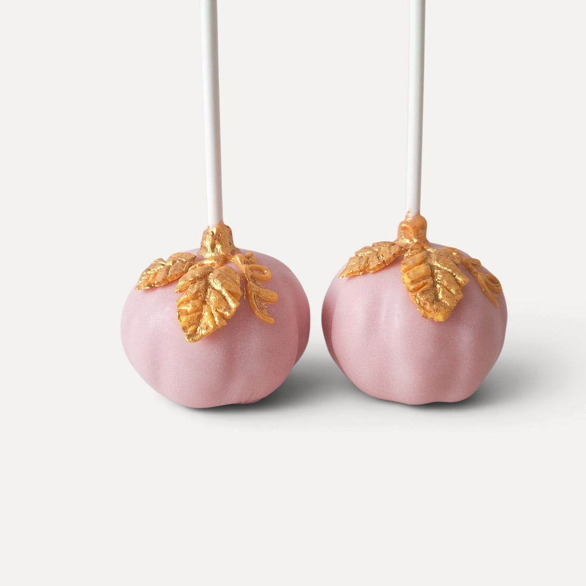 Handcrafted  Pink Pumpkin Cake Pops