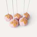 Handcrafted  Pink Pumpkin Cake Pops