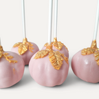 Handcrafted  Pink Pumpkin Cake Pops