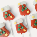 Handcrafted Christmas Santa Stocking Cake Pops