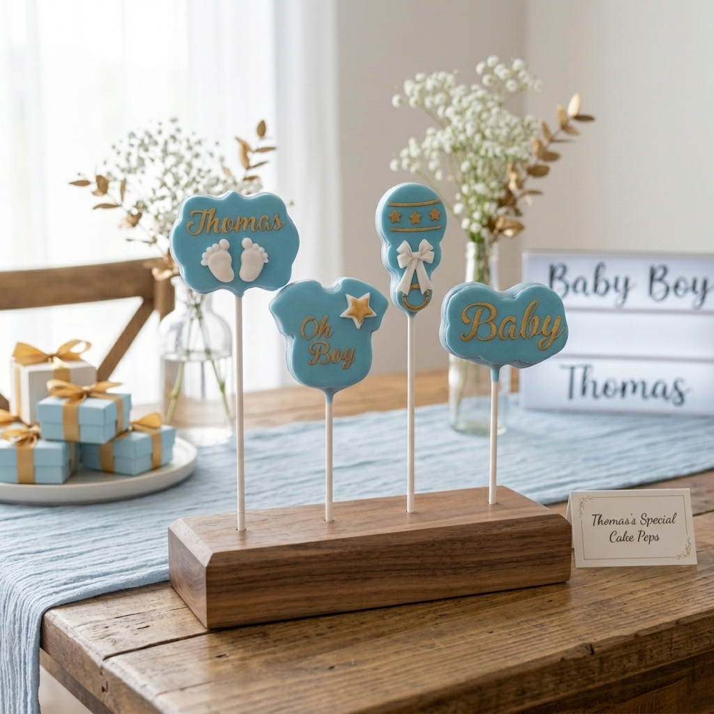 Set Baby Shower Celebration Cake Pops