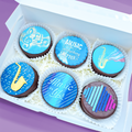 Box of biscuit with musical designs