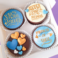 Box of biscuit with positive message