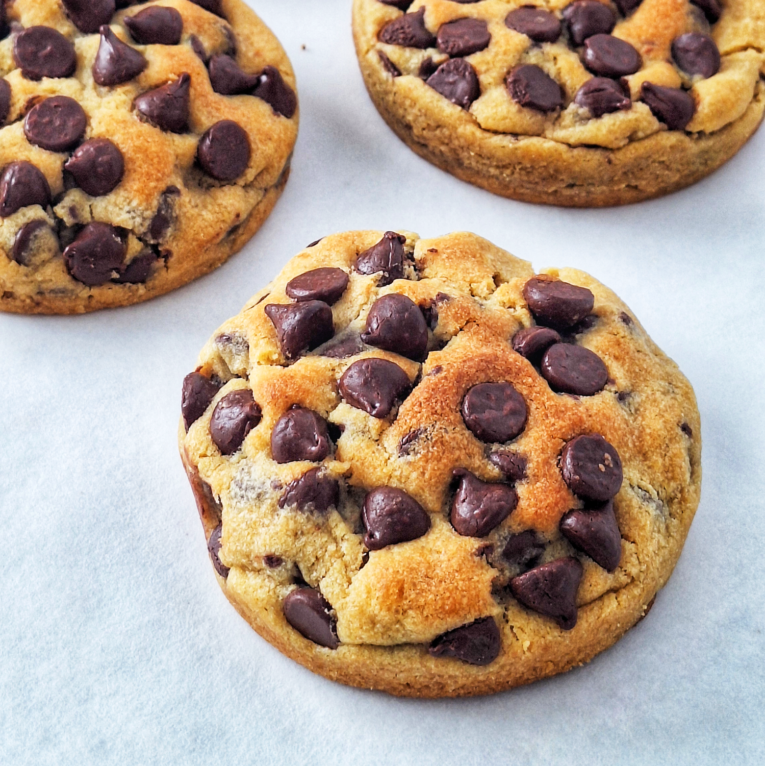 Chocolate Chip, Dark & Milk Chocolate Centre Cookie