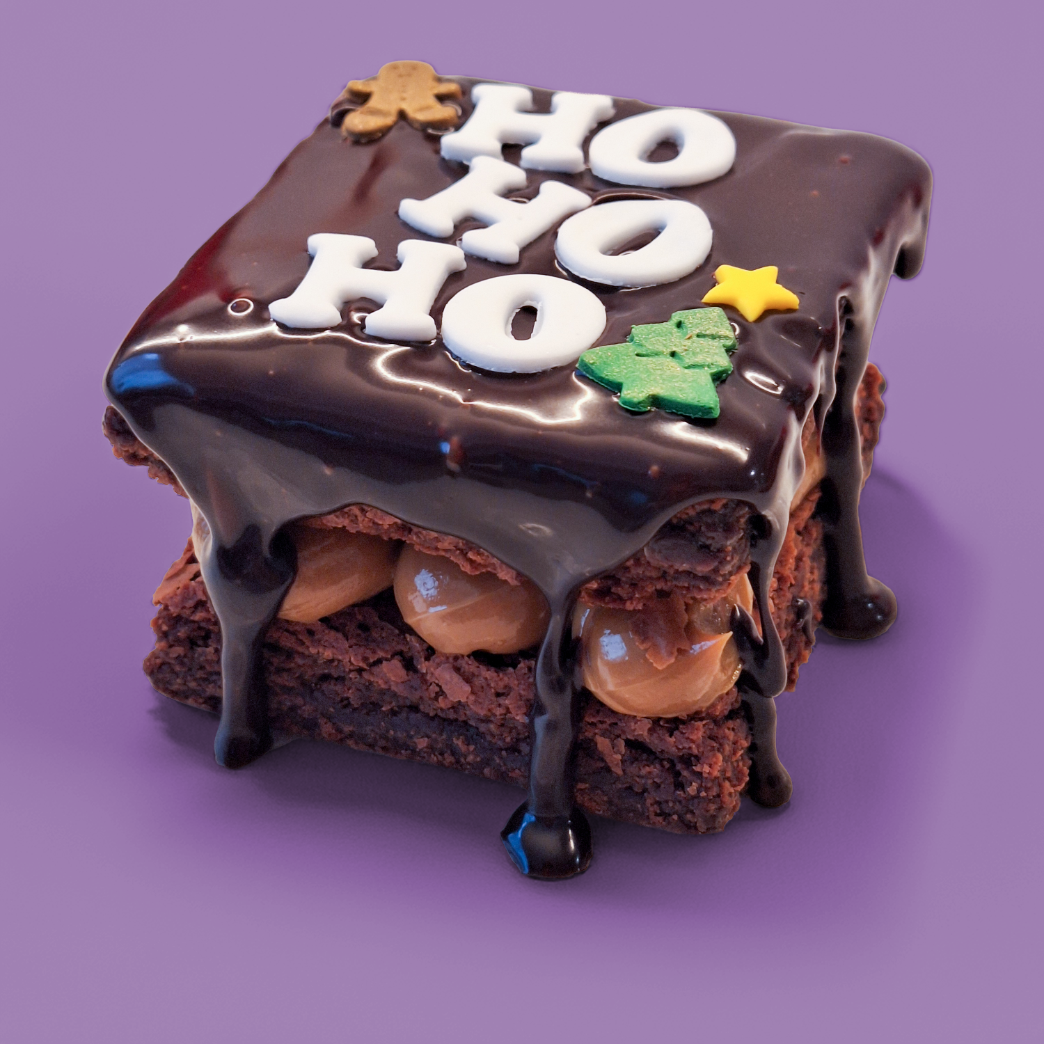 Christmas Mini Brownie Cake