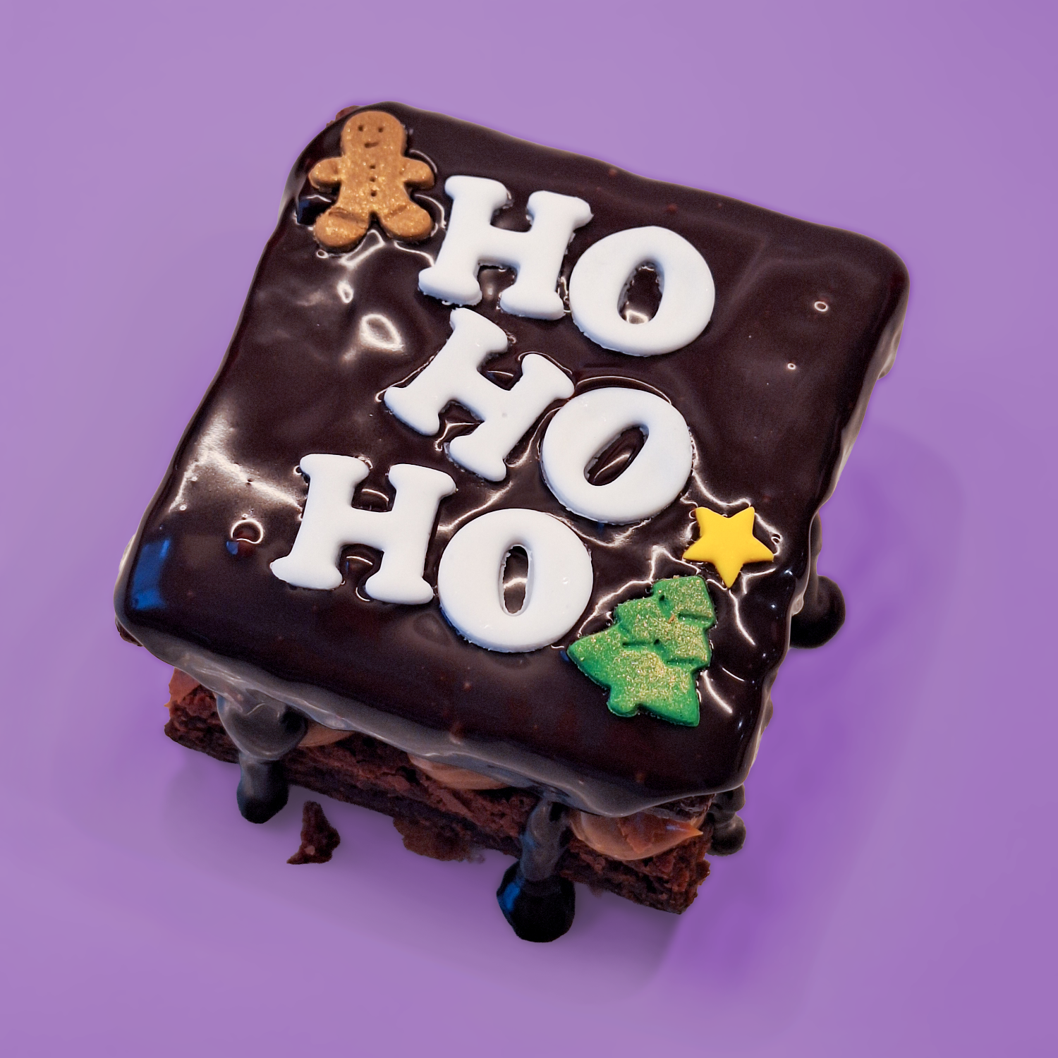 Christmas Mini Brownie Cake2