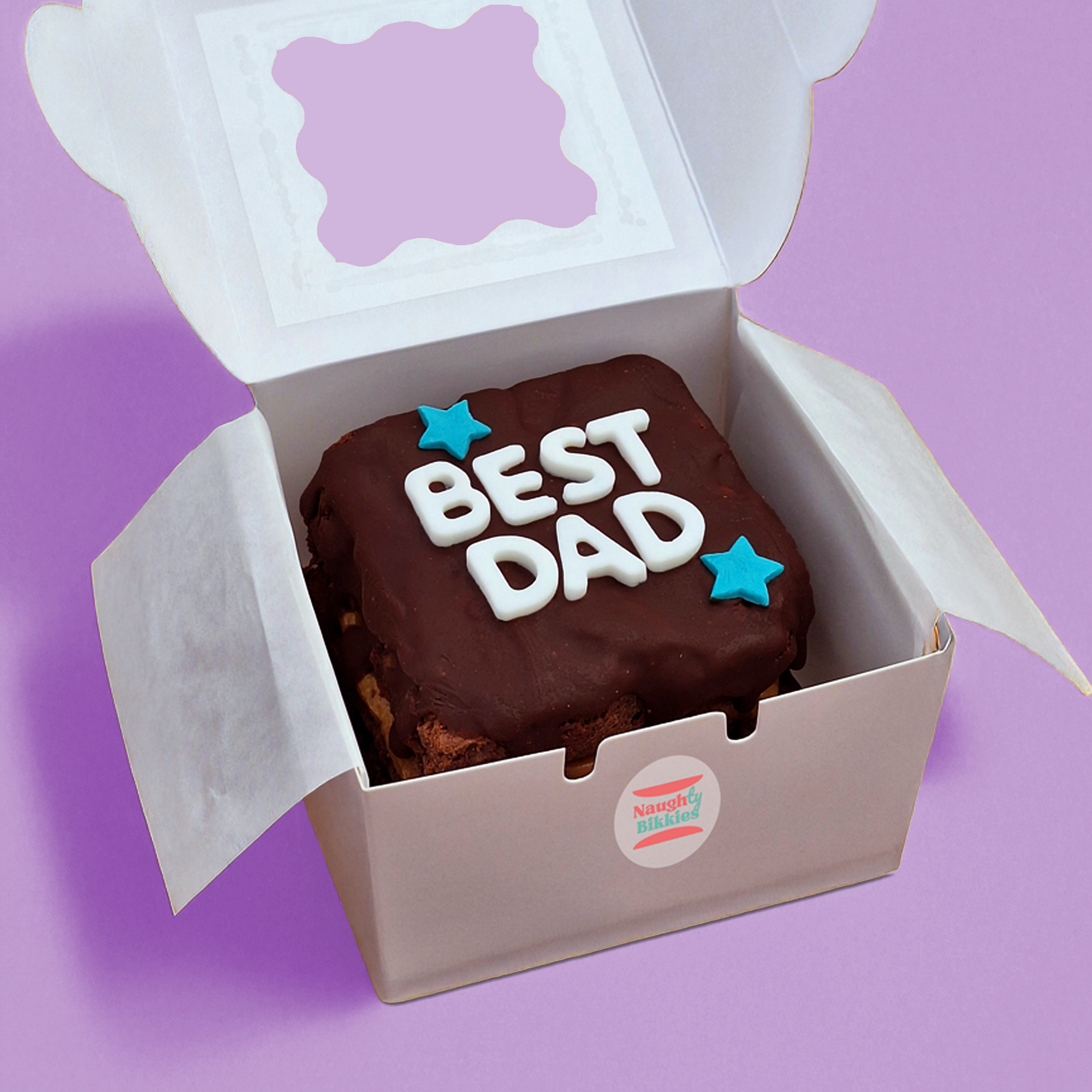 BEST DAD Gluten Free Loaded Brownie Slab & Caramel
