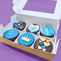 Decorative Biscuit with Blue designs in a box