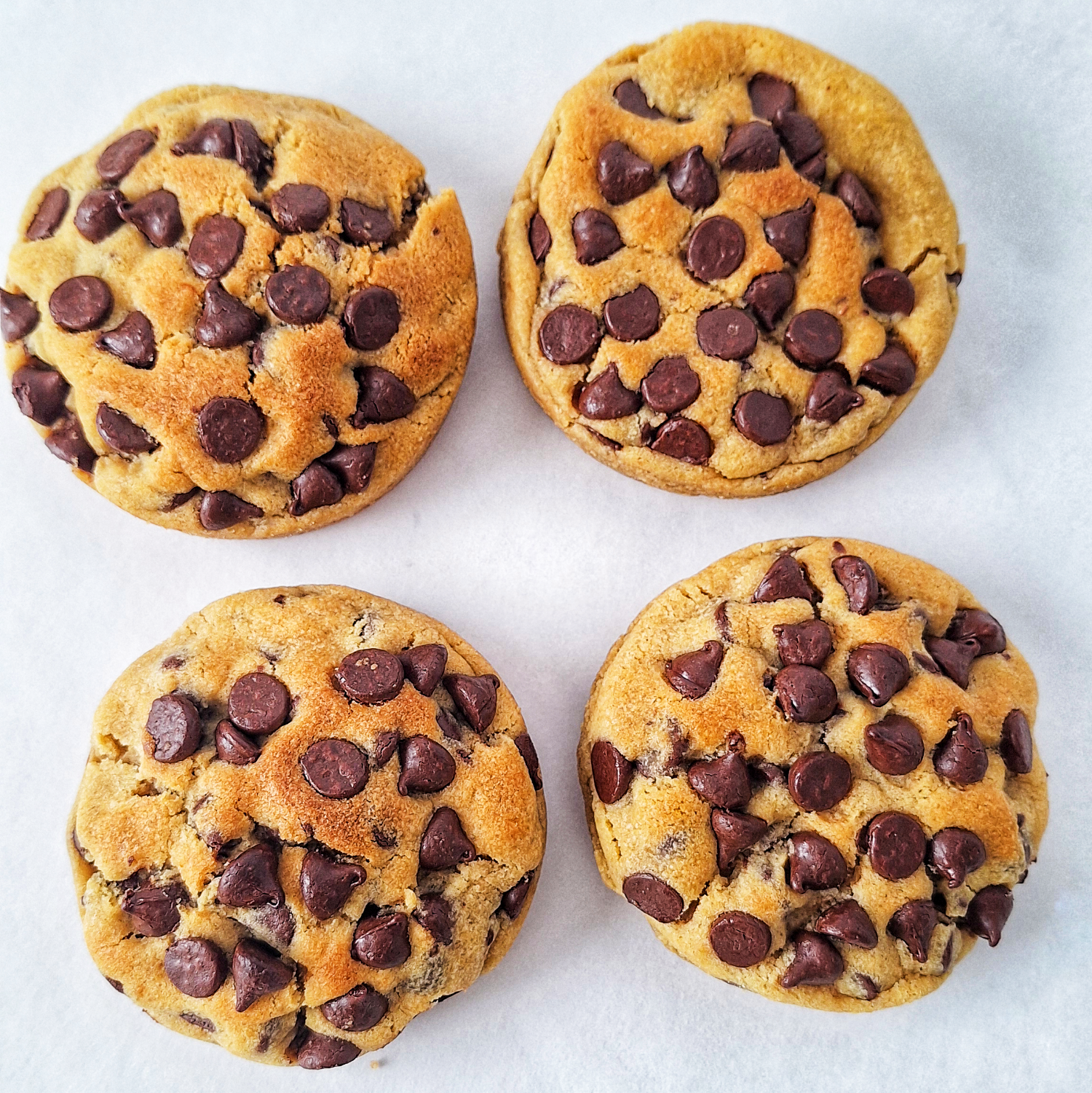 Four Chocolate Chips Chunky Cookie