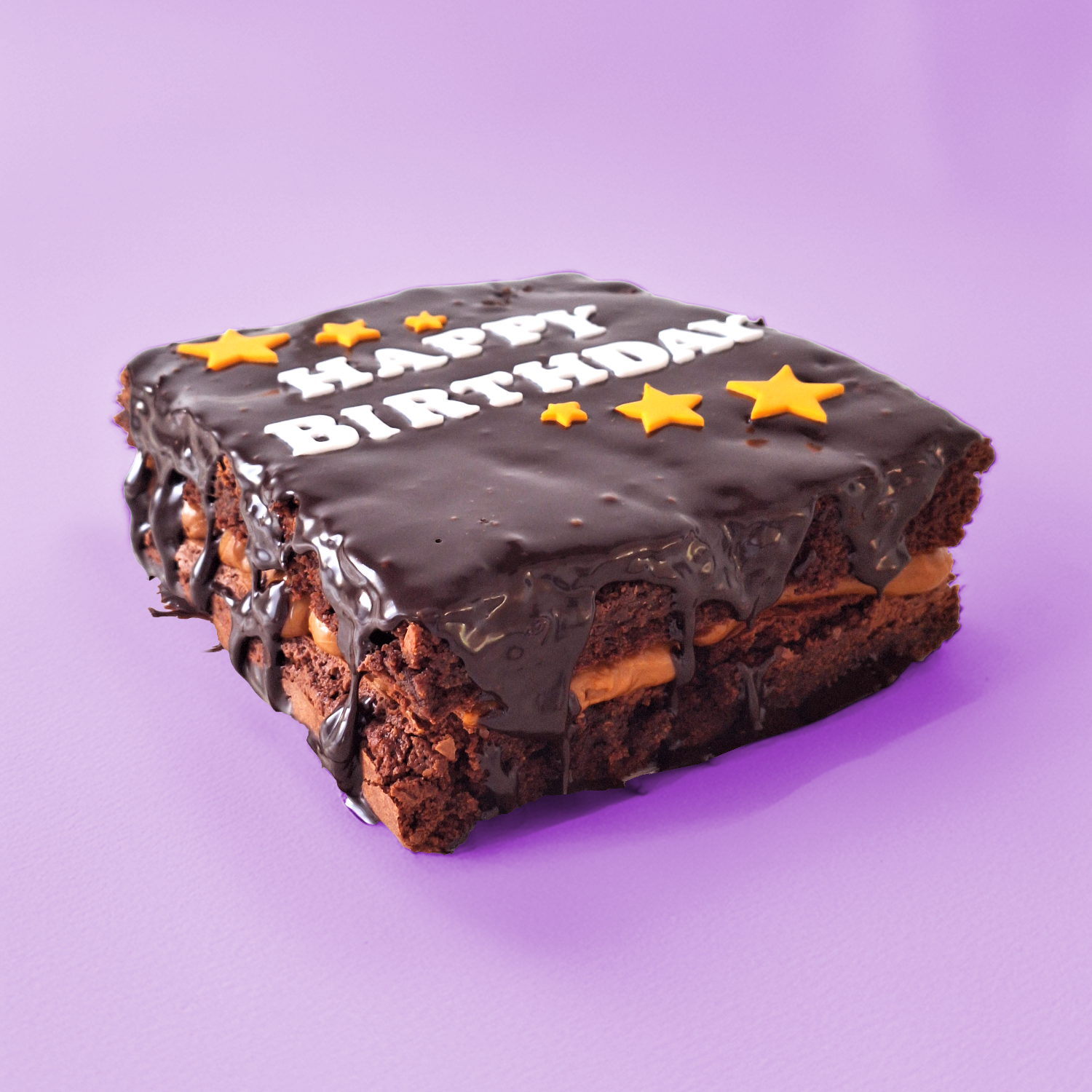 Happy Birthday Medium Brownie Cake