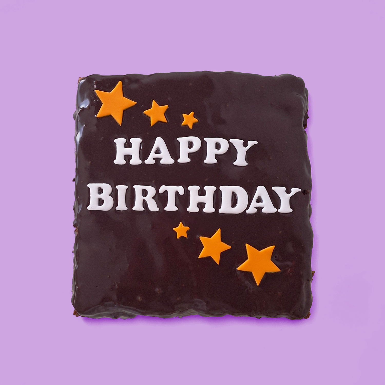 Happy Birthday Medium Brownie Cake