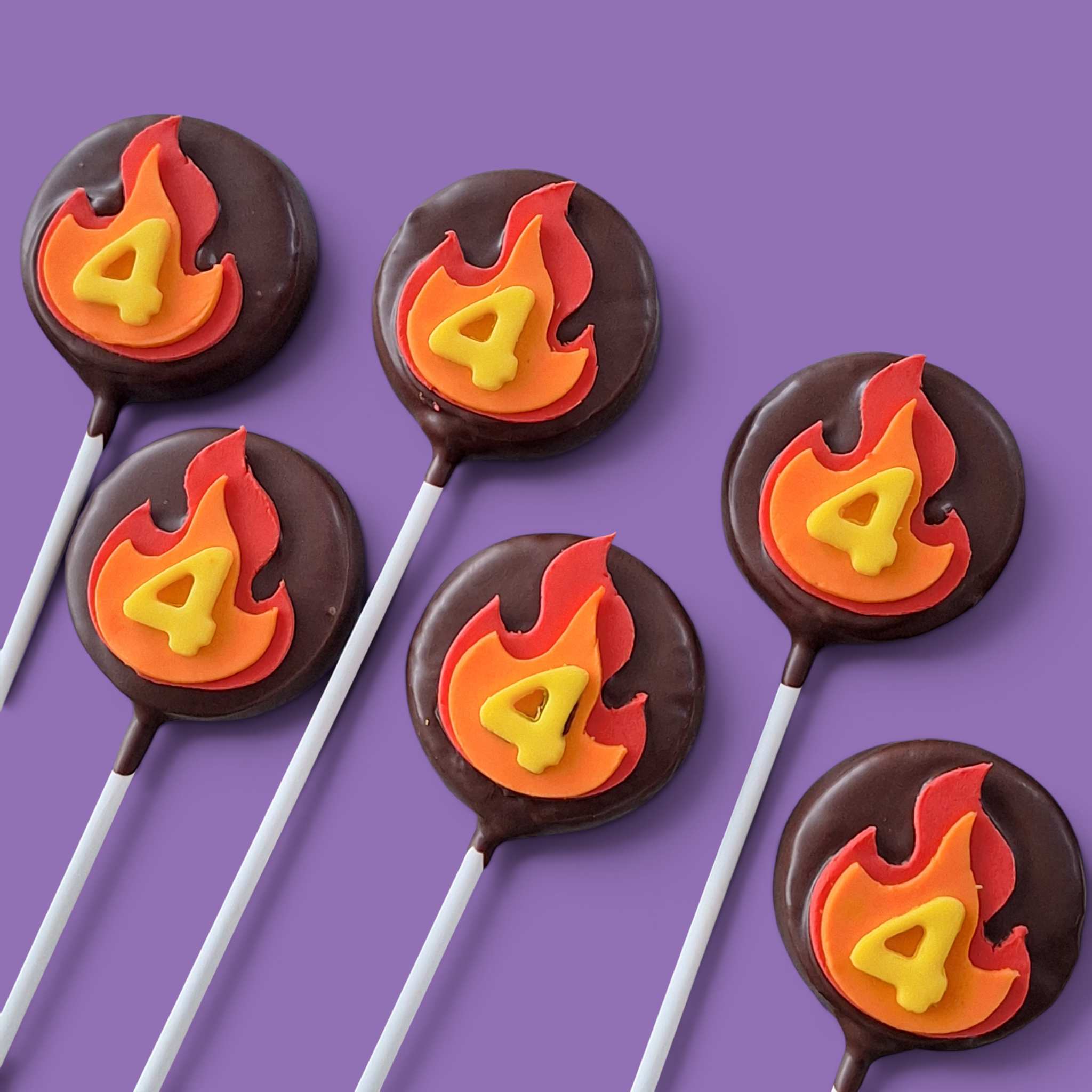 Hot wheels Fire Cake pop - Handmade in Brisbane