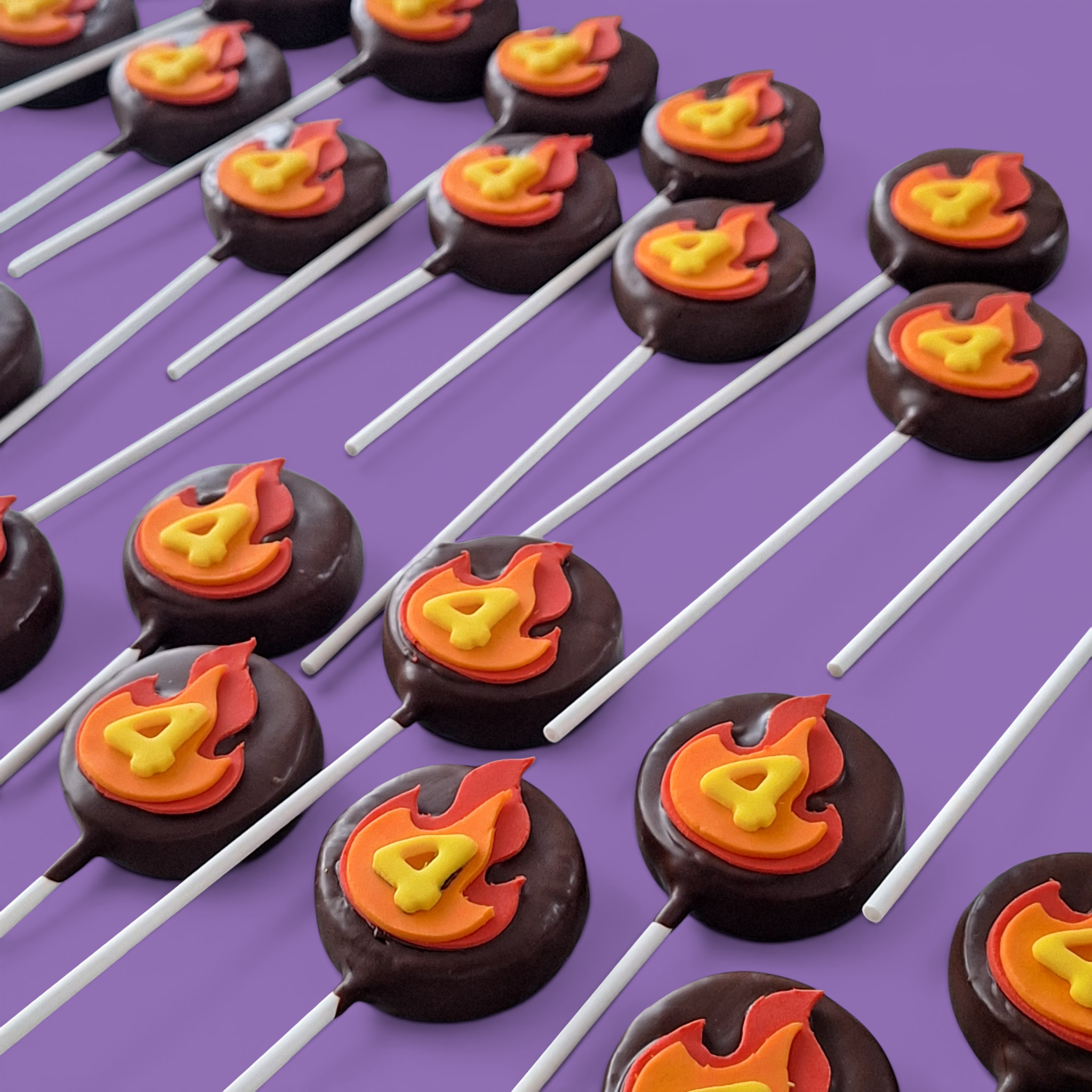 Hot wheels Fire Cake pop - Handmade in Brisbane