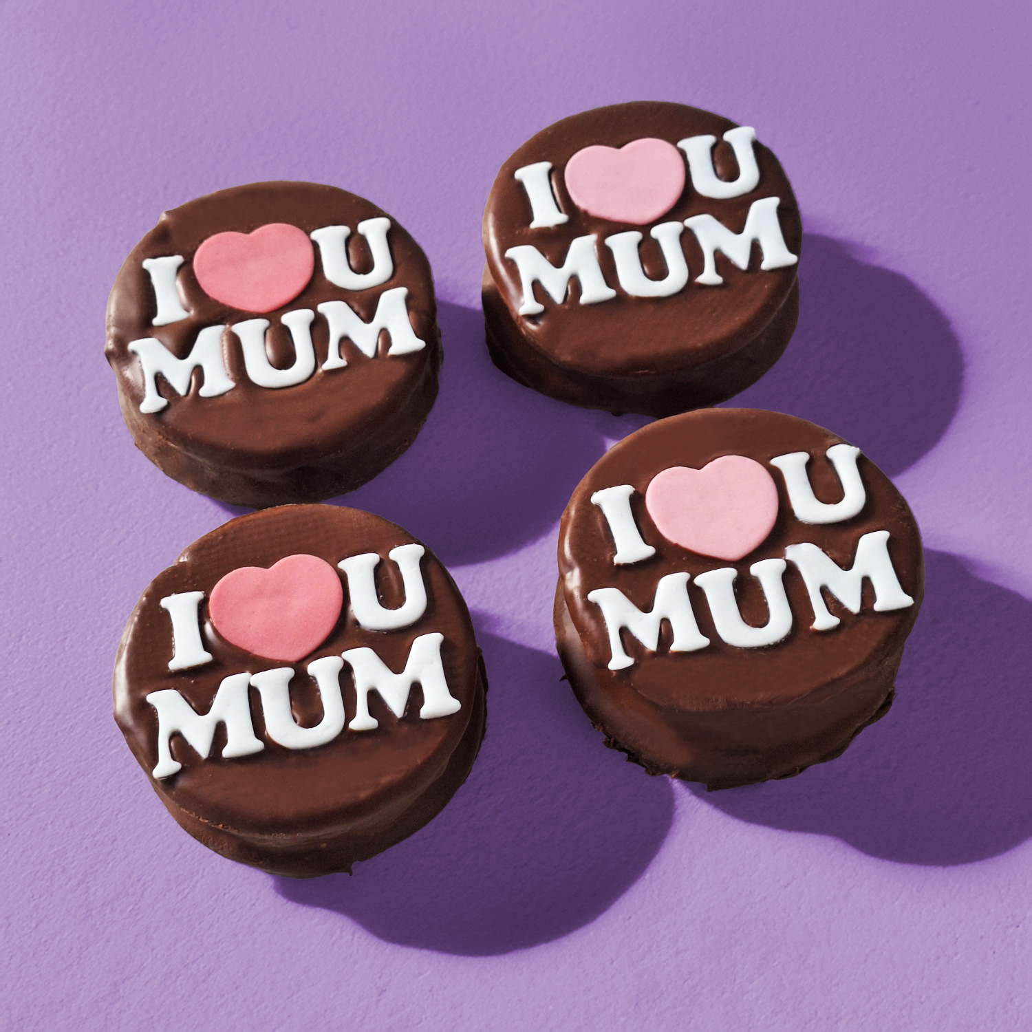 I love u Mum 4 Biscuits
