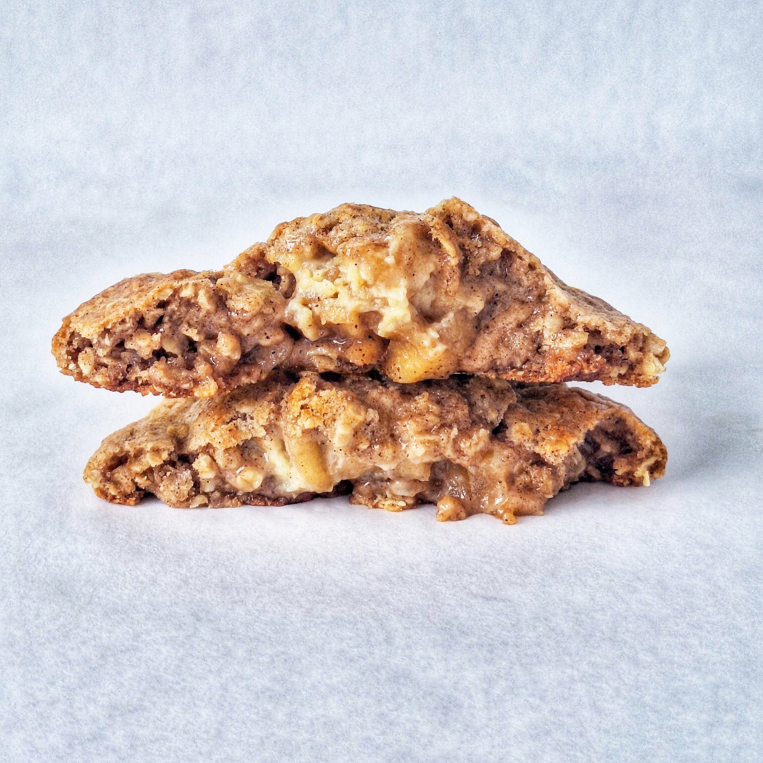 Inside Apple Cinnamon Oat NYS Cookie