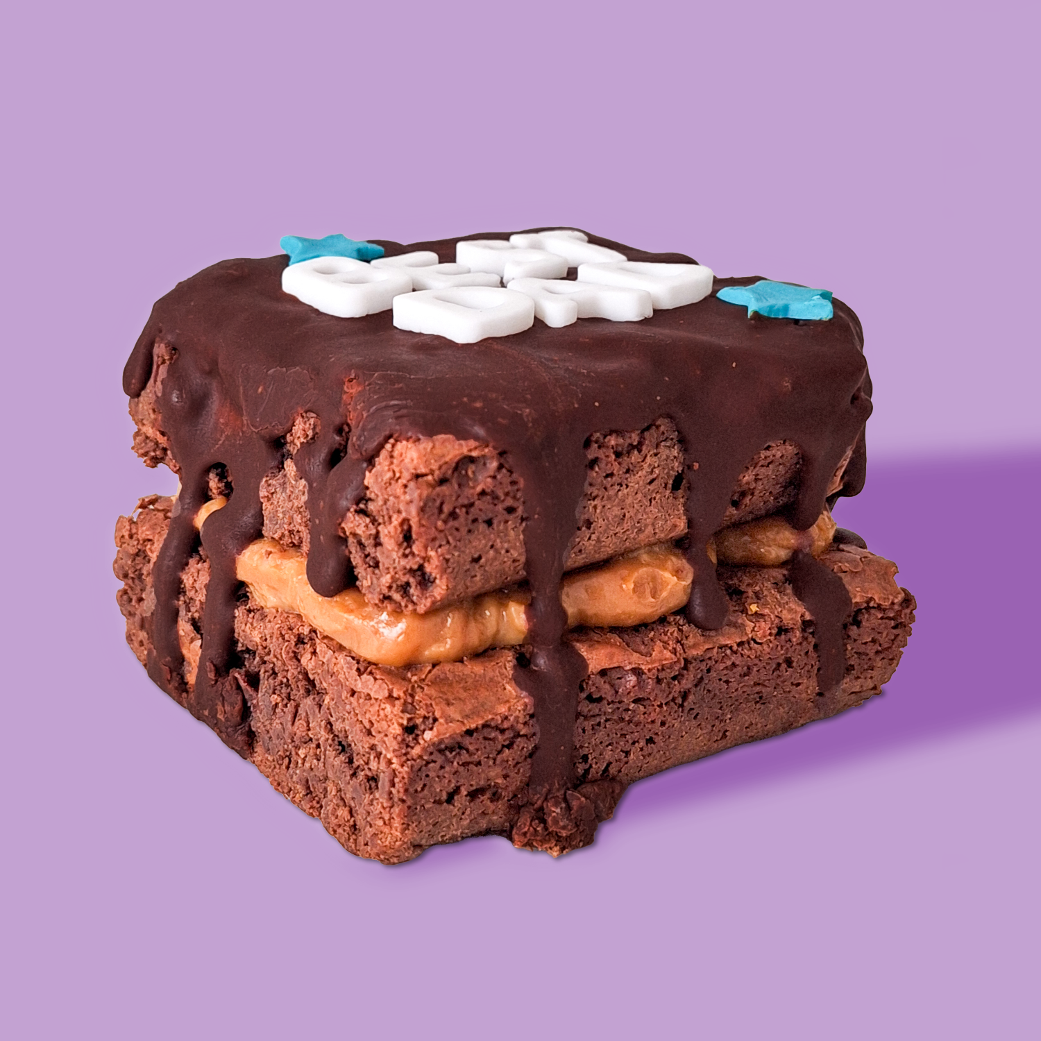 Mini Brownie Cake 'BEST DAD' text2