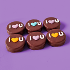 Shortbread Biscuit 'I Love U' text
