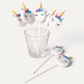 Unicorn Cake Pops Naughty Bikkies in a Glass