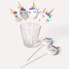 Unicorn Cake Pops Naughty Bikkies in a Glass