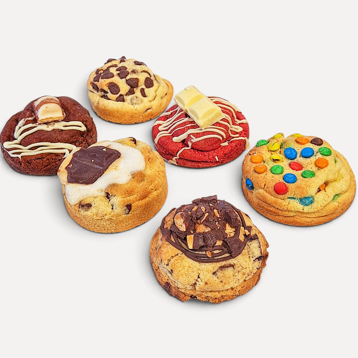 Box of 6 Mix & Match NYS Chunky Cookies (150g Each)